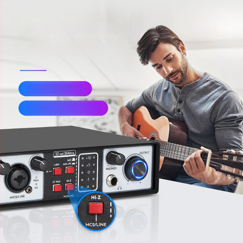 Vanjska USB audio kartica za miksanje i snimanje — za računalo, uživo prijenos i karaoke, redukcija buke instrumenata