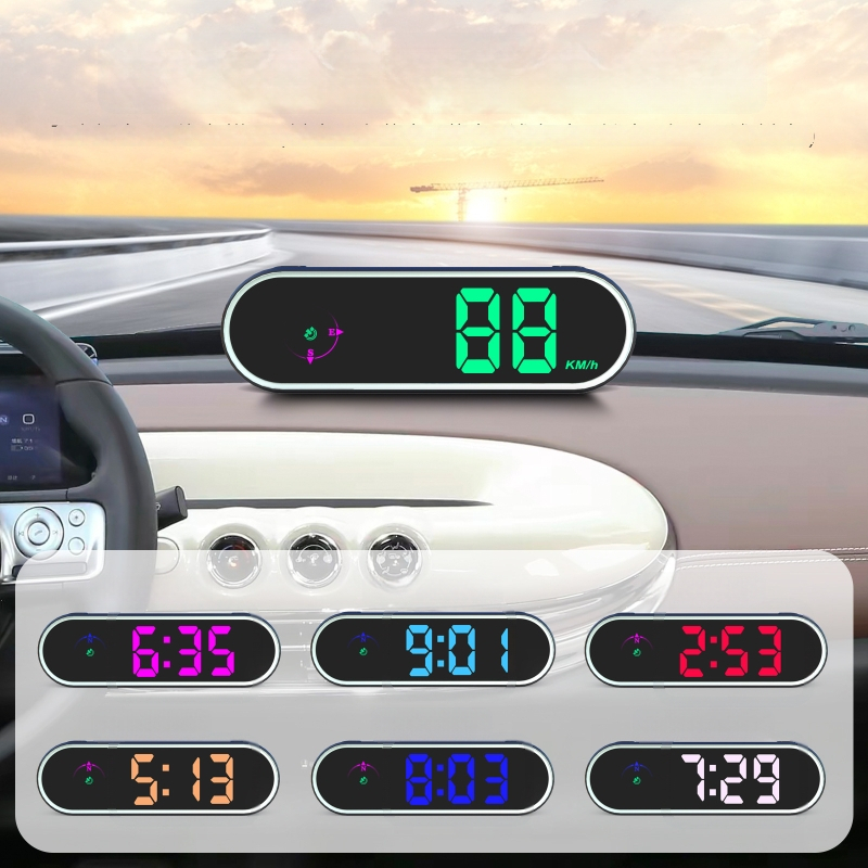 Bezdrôtový HUD do auta s GPS/Beidou – univerzálny tachometer a viacfunkčný prístroj