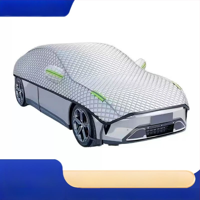 Polovični pokrivač za automobil s zaštitom od sunca i vremenskih uvjeta, ljetna izolacija, debeli baršun-pamuk materijal