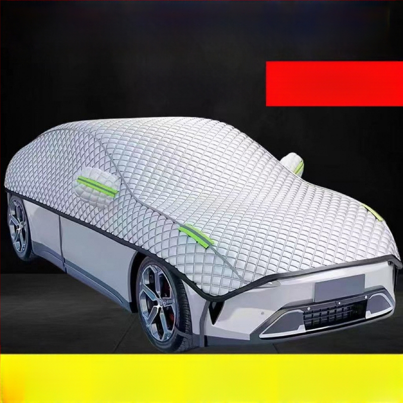 Polovični pokrivač za automobil s zaštitom od sunca i vremenskih uvjeta, ljetna izolacija, debeli baršun-pamuk materijal