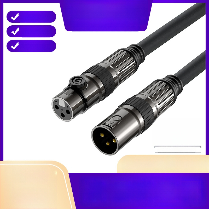 XLR kabel za mikrofon, muški na ženski, uravnotežen