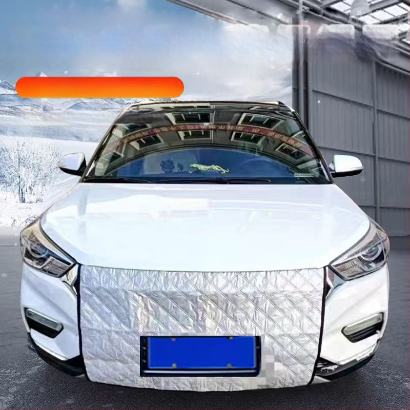 Zaštitno pokrivalo za prednje staklo automobila s izolacijskom mrežom za vodeni spremnik, zimska zaštita od vjetra, četverosezonska zaštita od snijega i sunca