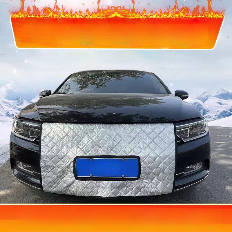 Zaštitno pokrivalo za prednje staklo automobila s izolacijskom mrežom za vodeni spremnik, zimska zaštita od vjetra, četverosezonska zaštita od snijega i sunca