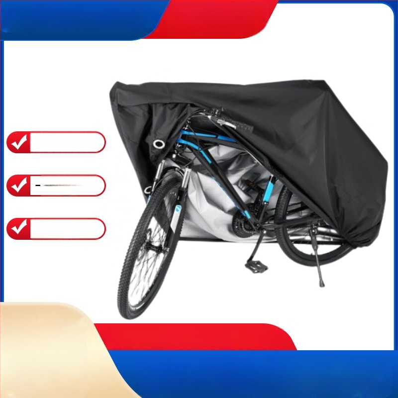 Srebrnato navlaka za bicikl 210T210D, vodootporna, UV-zaštita, otporna na prašinu, s logotipom