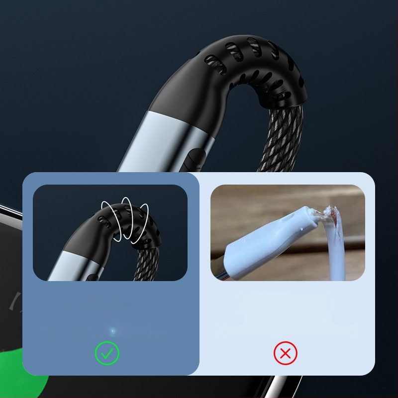 Type-C na Type-C kabel za brzo punjenje s E-marker čipom, PD100W, za mobitele, prijenosna računala i vozila