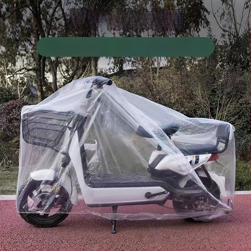 Jednokratna prozirna zaštitna navlaka za motocikle i bicikle, otporna na kišu, prašinu i snijeg, vodootporna PEVA zaštitna navlaka
