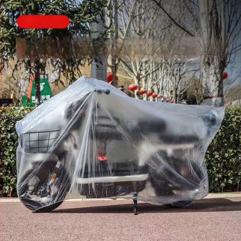 Jednokratna prozirna zaštitna navlaka za motocikle i bicikle, otporna na kišu, prašinu i snijeg, vodootporna PEVA zaštitna navlaka