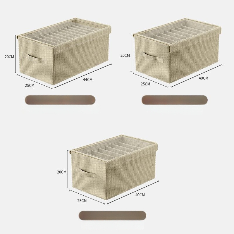 Sklopiva kutija za odjeću s poklopcem, prašinu otporna, garderobni organizator, 26 L, dimenzije 47 × 28 × 20 cm