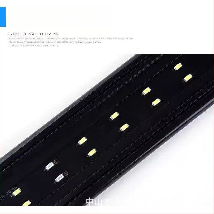 Quanlong LED rasvjeta za akvarij s držačem i klipsom za vodene biljke
