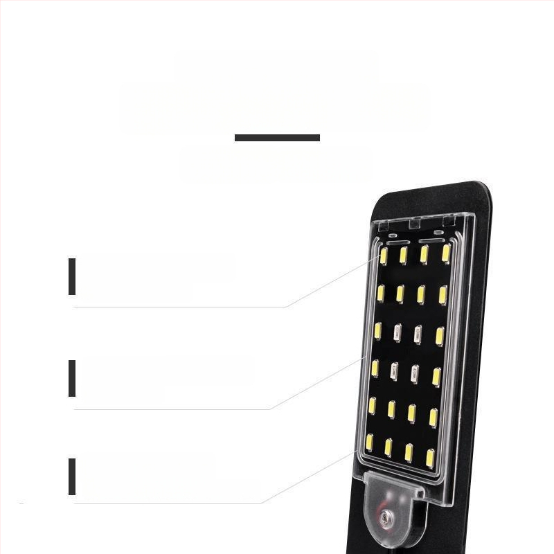X5 LED klip lamp za akvarij s visokim jasom, plavo-bijela svjetlost, tanak dizajn, za male akvarije