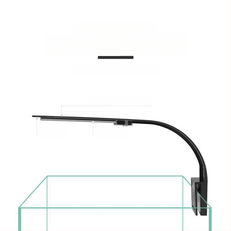 X5 LED klip lamp za akvarij s visokim jasom, plavo-bijela svjetlost, tanak dizajn, za male akvarije