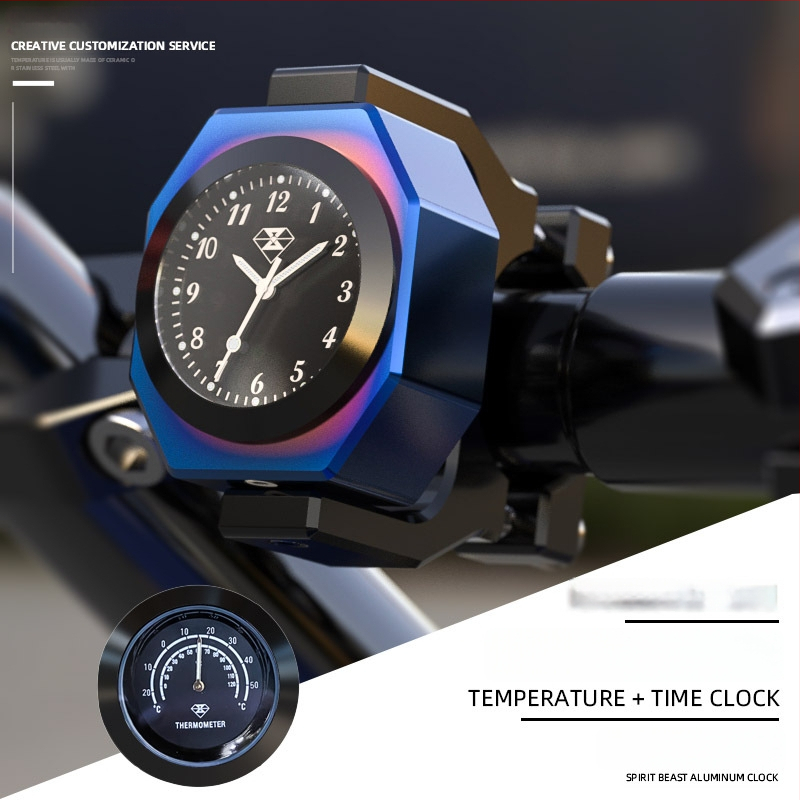 Spirit Beast vodootporan termometar i elektronički sat za Honda CB190 motocikl