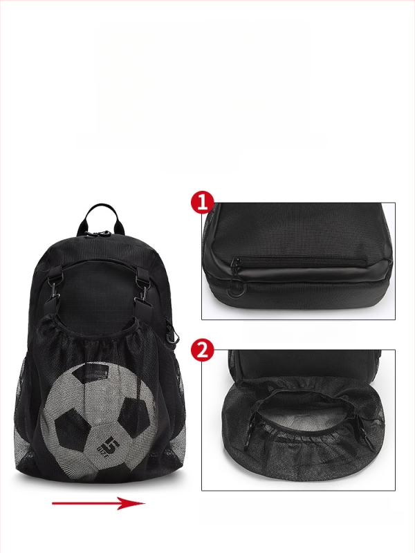 Sportski ruksak velikog kapaciteta s odvojenim pretincem za tenisice i loptu, za košarku i nogomet, vodootporni Oxford materijal, unisex
