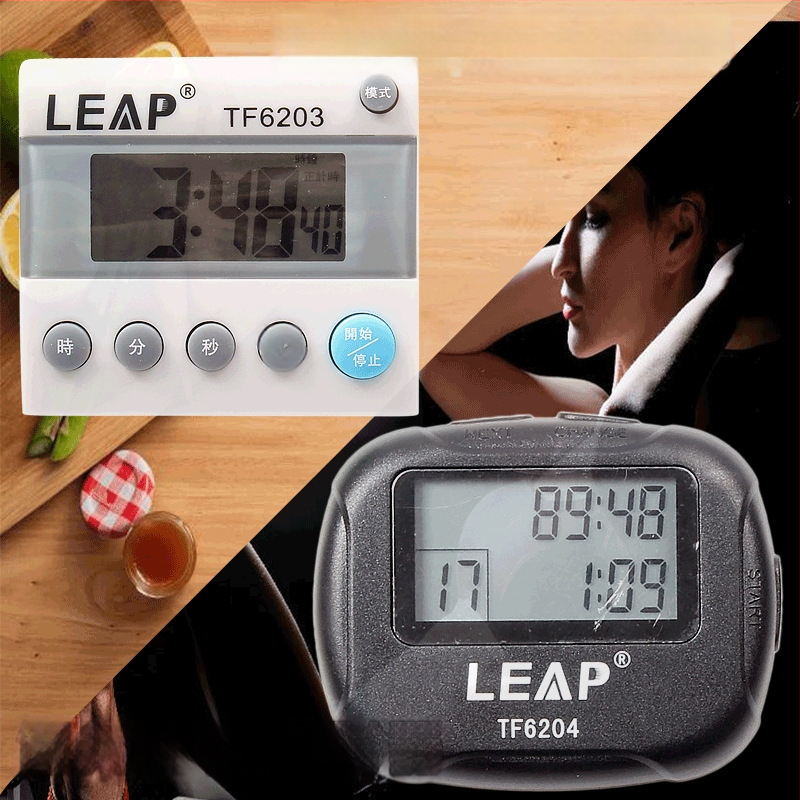 TF6204 Interval Timer za trening — Elektronički štoperica za fitness i kuhinjsko odbrojavanje, s funkcijom pauze (6203)