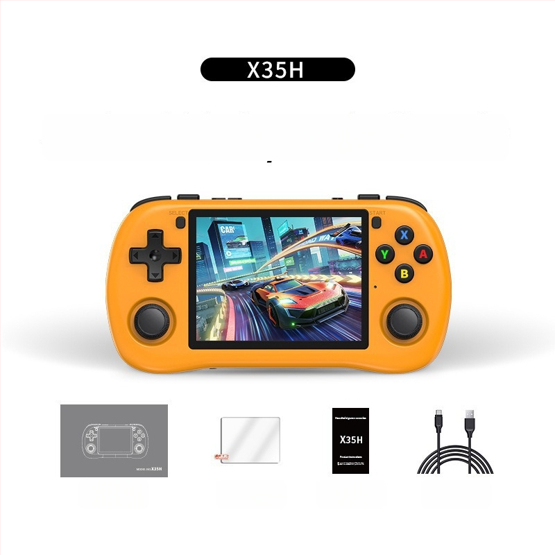 Powkiddy X35H prijenosna retro konzola za igranje s horizontalnim zaslonom, otvoreni kôd, GBA joystick
