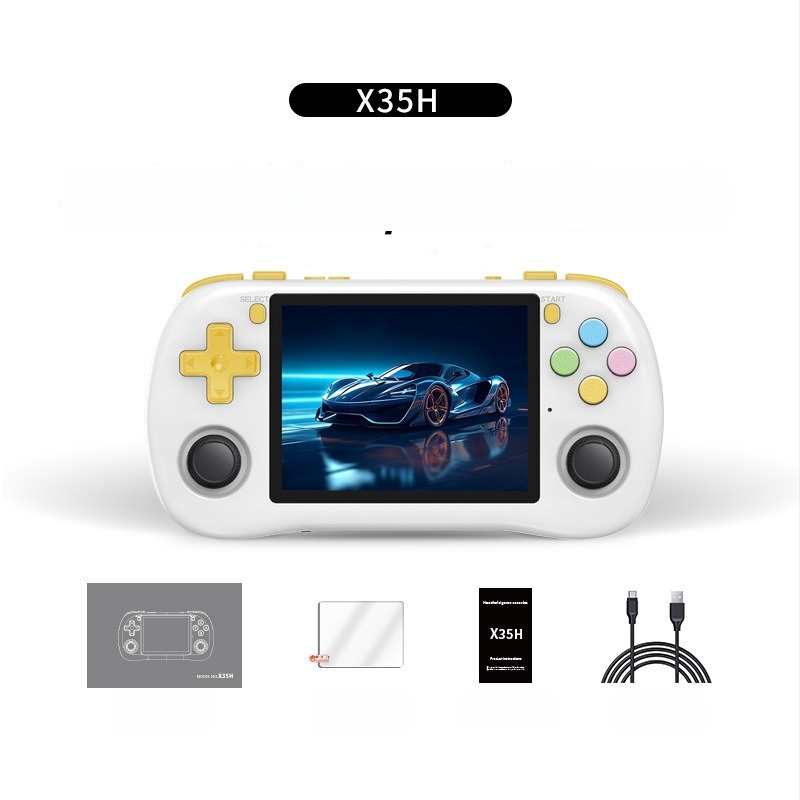 Powkiddy X35H prijenosna retro konzola za igranje s horizontalnim zaslonom, otvoreni kôd, GBA joystick