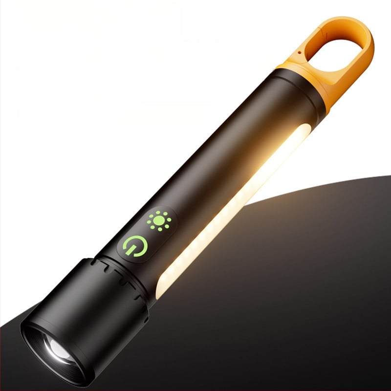 Aluminijska LED svjetiljka, ultra jaka, duga trajnost za vanjske aktivnosti, nužno svjetlo s optičkim zumom i power bank funkcijom ručnog pogona
