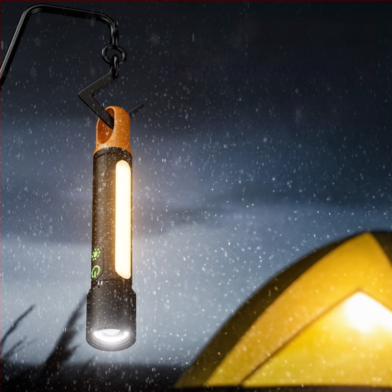 Aluminijska LED svjetiljka, ultra jaka, duga trajnost za vanjske aktivnosti, nužno svjetlo s optičkim zumom i power bank funkcijom ručnog pogona