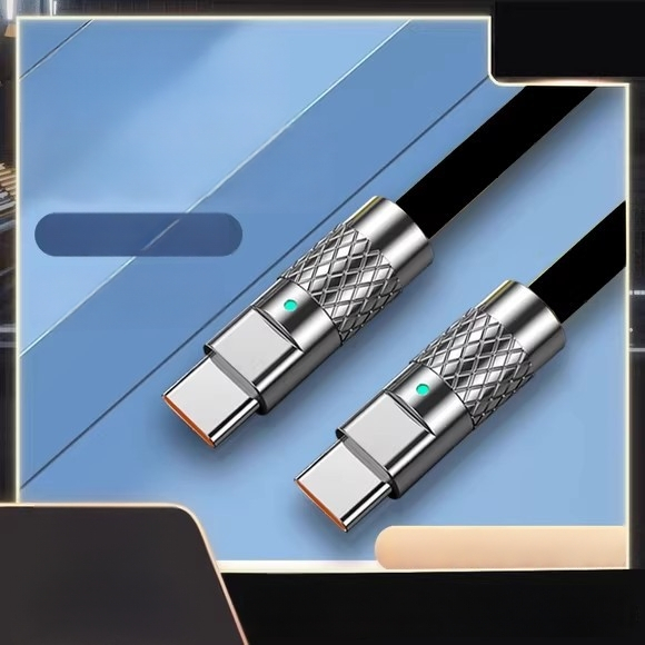 Dualni Type-C kabel za podatke s PD 120W brzim punjenjem za prijenosna računala, mobitele i auto punjače, 6A