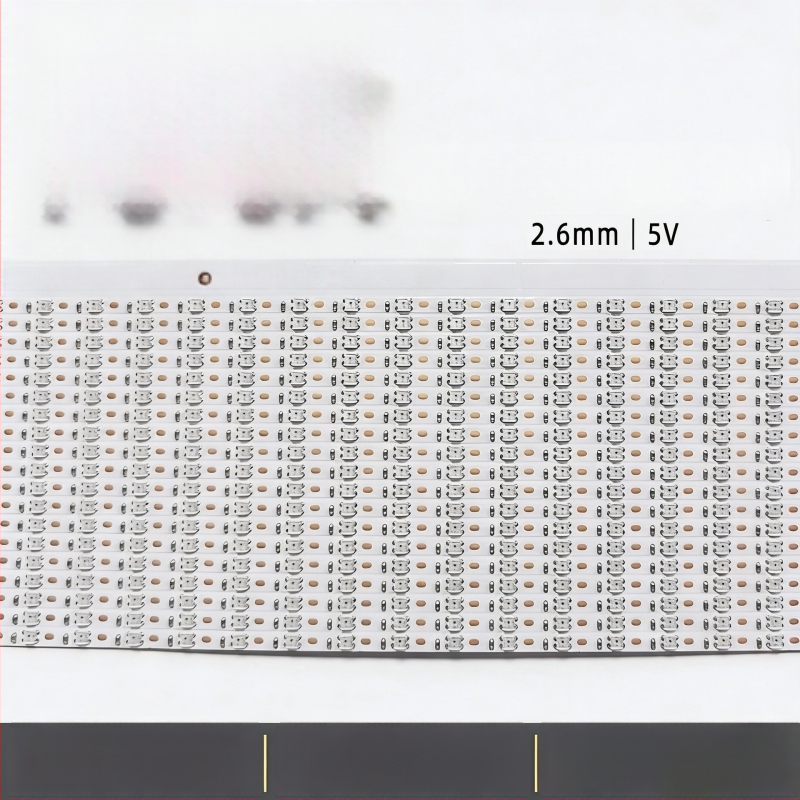5V RGB LED traka, širina 2.6 mm, jednostavno upravljanje, ambijentalno osvjetljenje unutrašnjosti automobila