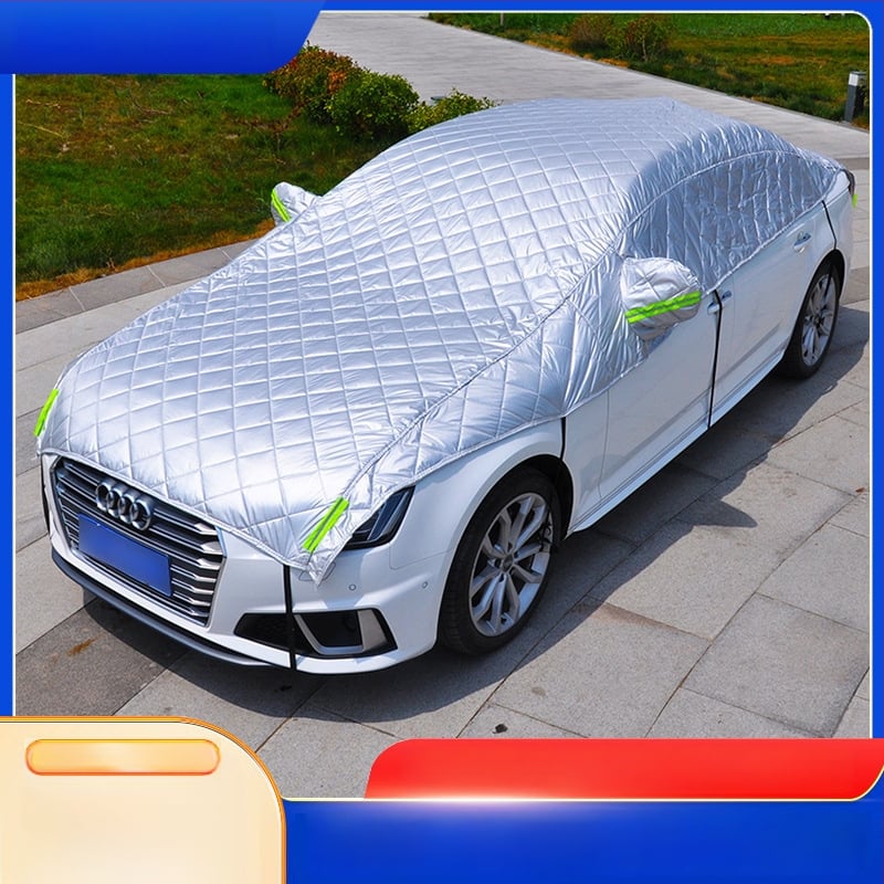 Polovično i potpuno pokrivanje automobila za prednje staklo i prozore — zaštita od sunca, toplinska izolacija, zaštita od prašine i snijega