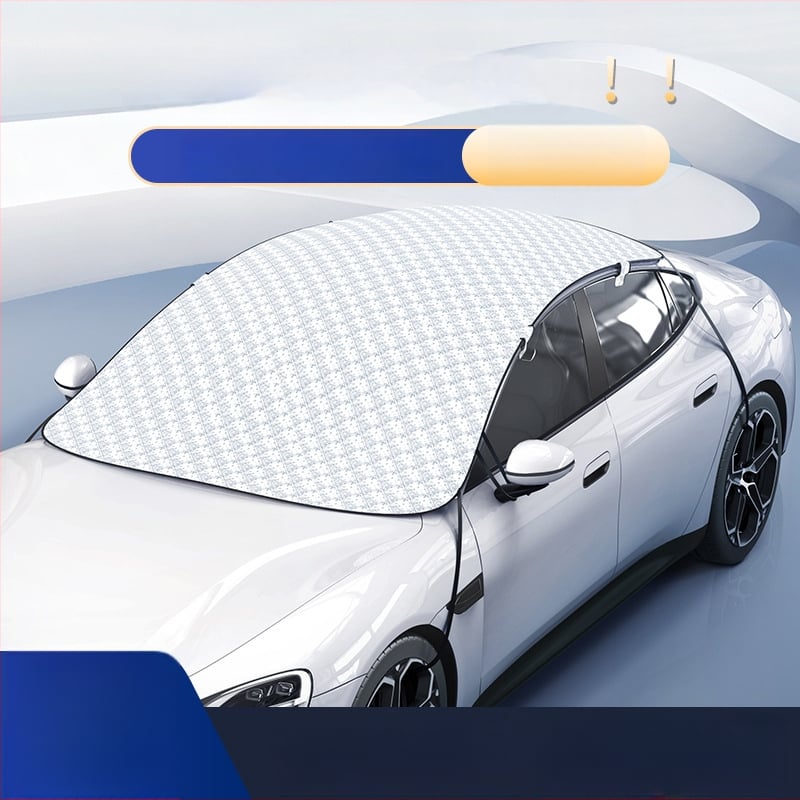 Sneg zaštitna navlaka za automobil – prednje staklo i panoramsko staklo, s proširenim pokrivanjem prozora