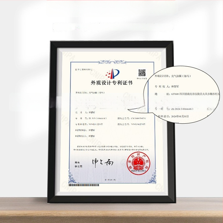 Dvojni plivački prsten za odrasle i djecu, s sjedenjem ispod pazuha, karikatura uzorak