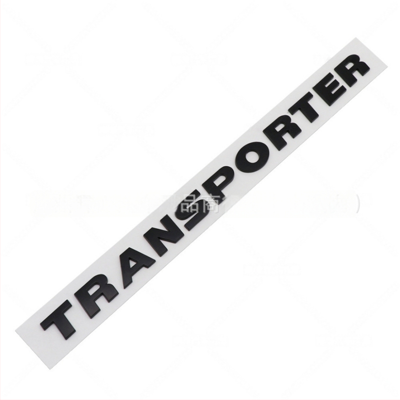 VW Transporter logotip, bočna naljepnica za doradu karoserije, elektroplatinirani logotip na stražnjem prtljažniku