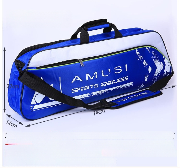 Torba za badminton i tenis, kapacitet 3–4 reketa, torba preko ramena, unisex