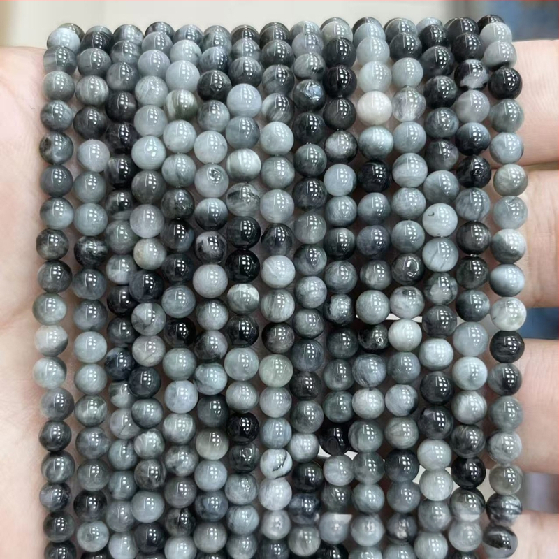 AB-razina kuglice od kamena oka orla za DIY nakit, slobodne perle za narukvicu, 4-14 mm