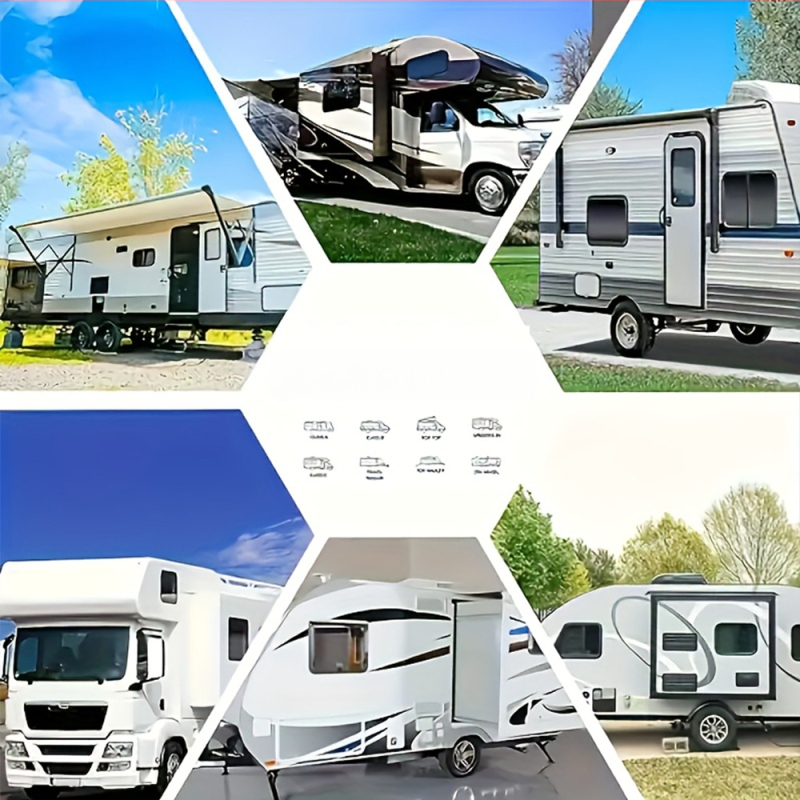 Pokrov za RV od 210D Oxford platna – vodootporan, otporan na prašinu, zaštita od sunca za kamp-kućicu i prikolicu