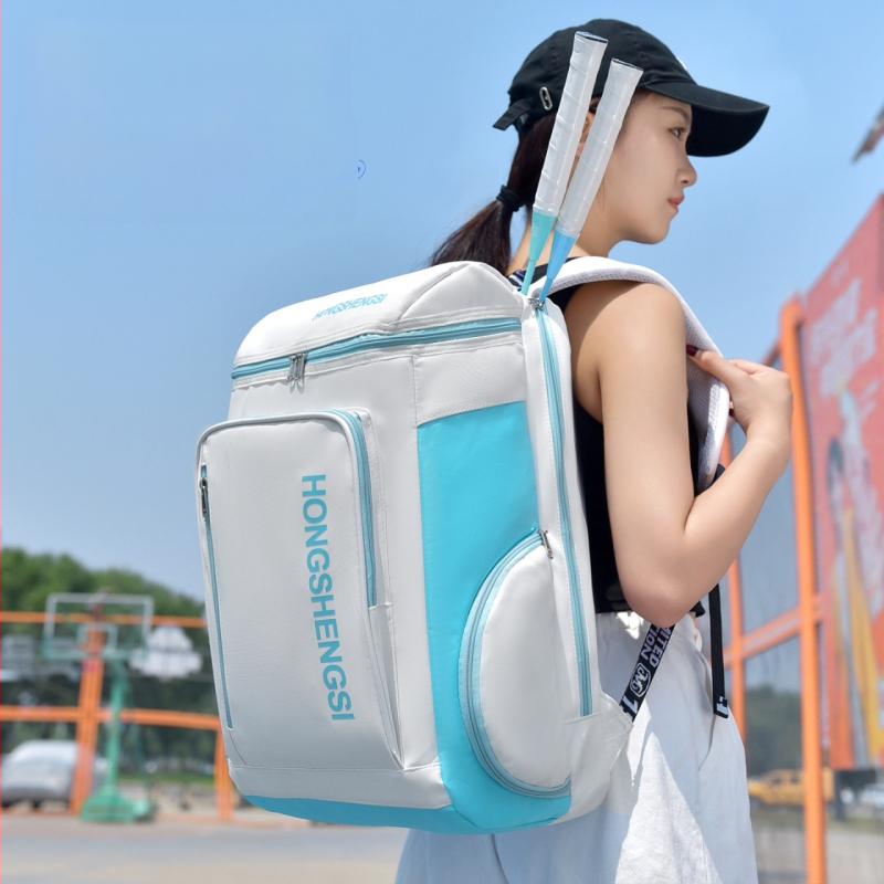 Unisex sportski ruksak velikog kapaciteta za tenis i badminton, višenamjenski školski ruksak, urban minimalističkog stila