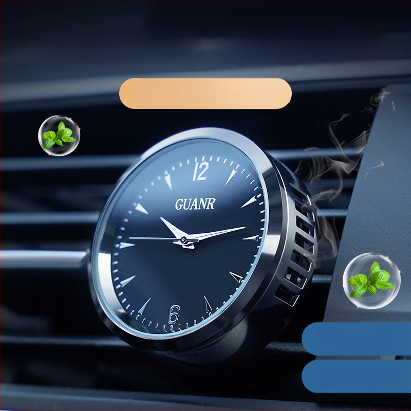 Novi luksuzni difuzor mirisa za automobil, u obliku sata za ventilaciju, lagani miris, dekorativni unutarnji dodatak