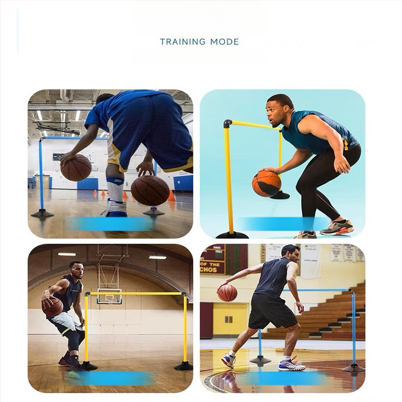 Košarkaška trening luk s višenamjenskim stupovima i preprekama za trening nogometa i košarke