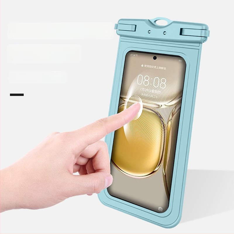 TPU vodootporna torbica za telefon, prozirna i zatvorena, za ronjenje, plivanje i raftanje, kompatibilna s dodirnim zaslonom