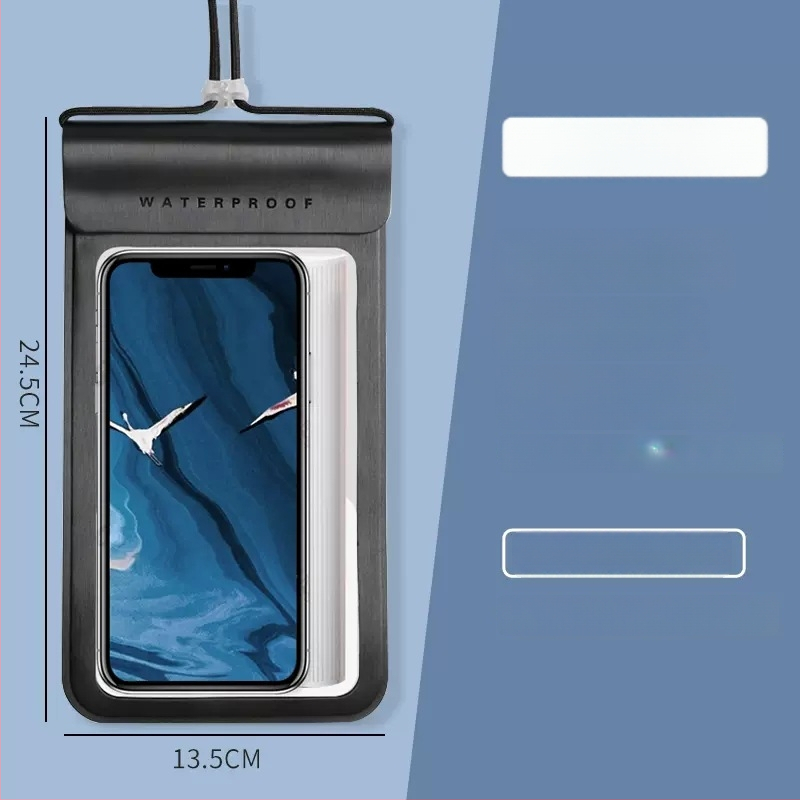 TPU vodootporna futrola za telefon s dodirnim zaslonom, prozirna vodootporna zaštita za plivanje i ronjenje