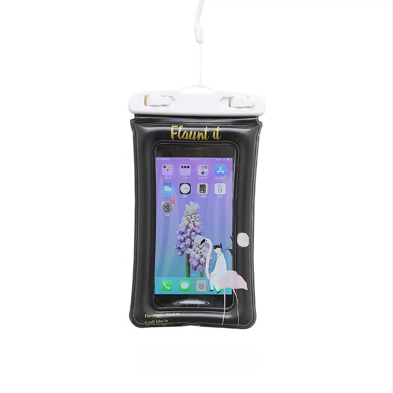 Vodootporna futrola za telefon s dizajnom flaminga, pluta i osjetljiva na dodir, pogodna za plivanje, topli izvori i rafting