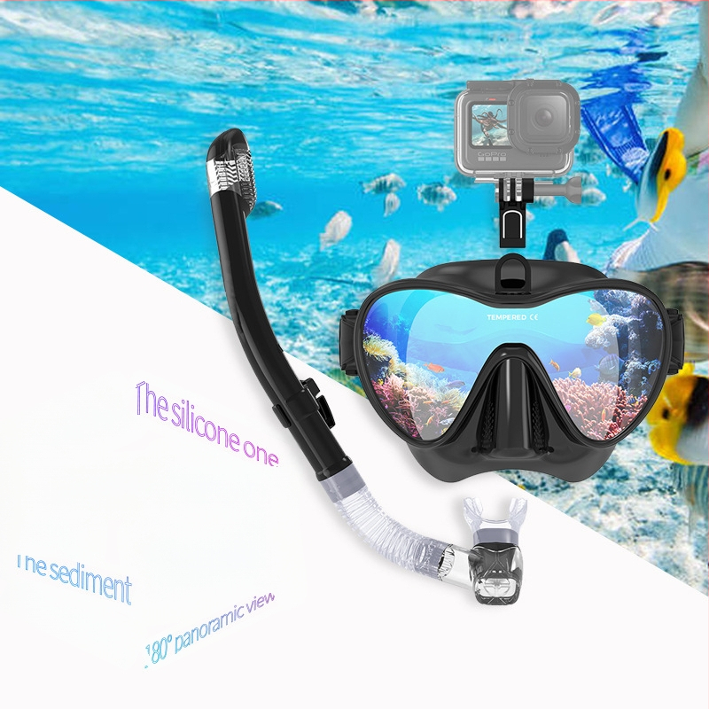 Maska za ronjenje s GoPro nosačem, set za slobodno ronjenje i šnorkanje