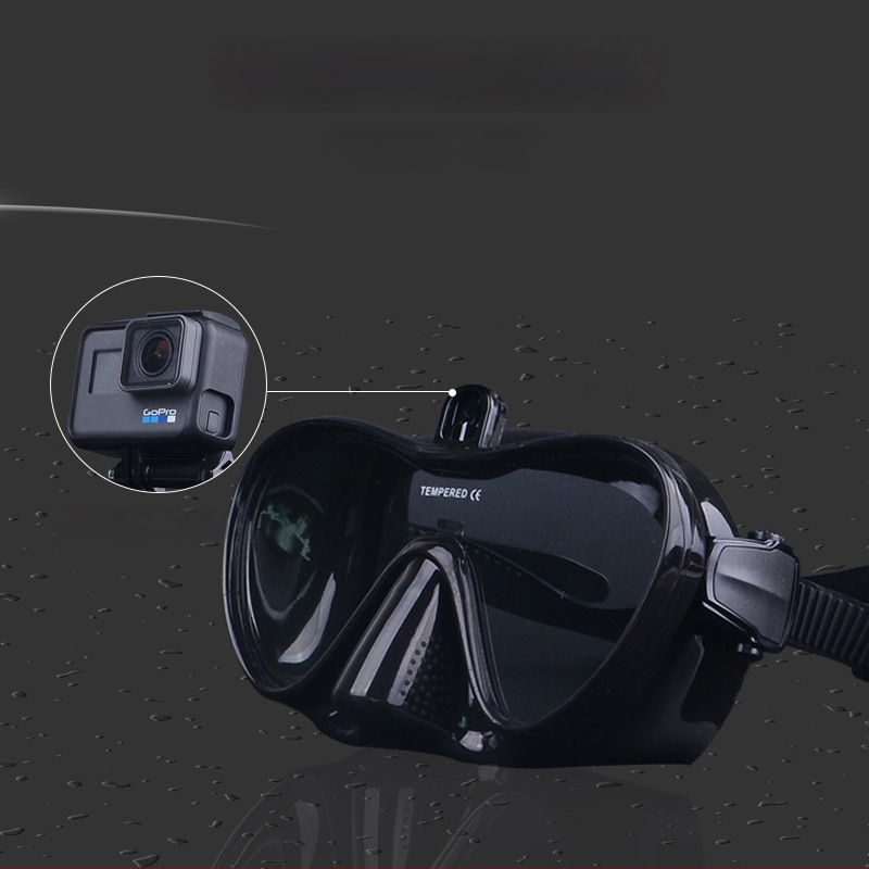 Maska za ronjenje s GoPro nosačem, set za slobodno ronjenje i šnorkanje