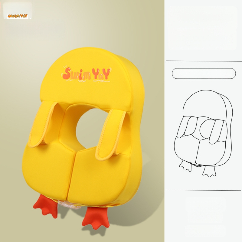 Dječji podlaktni plivački prsten s motivom pingvina, bez nadimanja, Ya006, ekološki materijal