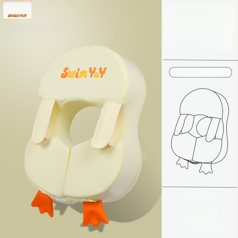 Dječji podlaktni plivački prsten s motivom pingvina, bez nadimanja, Ya006, ekološki materijal