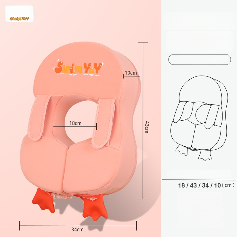 Dječji podlaktni plivački prsten s motivom pingvina, bez nadimanja, Ya006, ekološki materijal