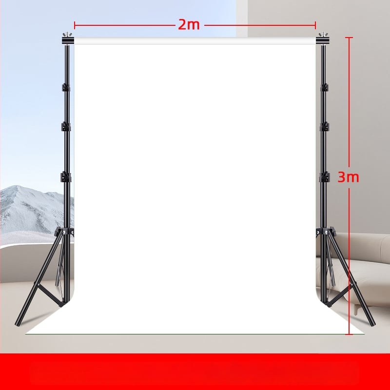 Fundal alb pentru fotografie, țesătură catifelată, 2×3 m