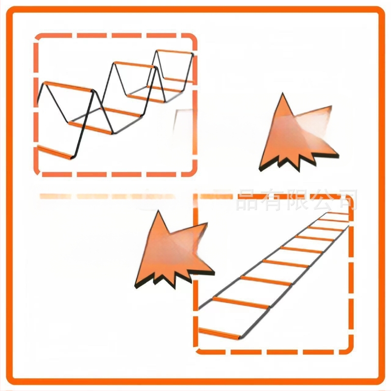 Višefunkcijska ljestvica agilnosti s leptir dizajnom i sklopivim dizajnom, čelična konstrukcija za dječje fizičke treninge