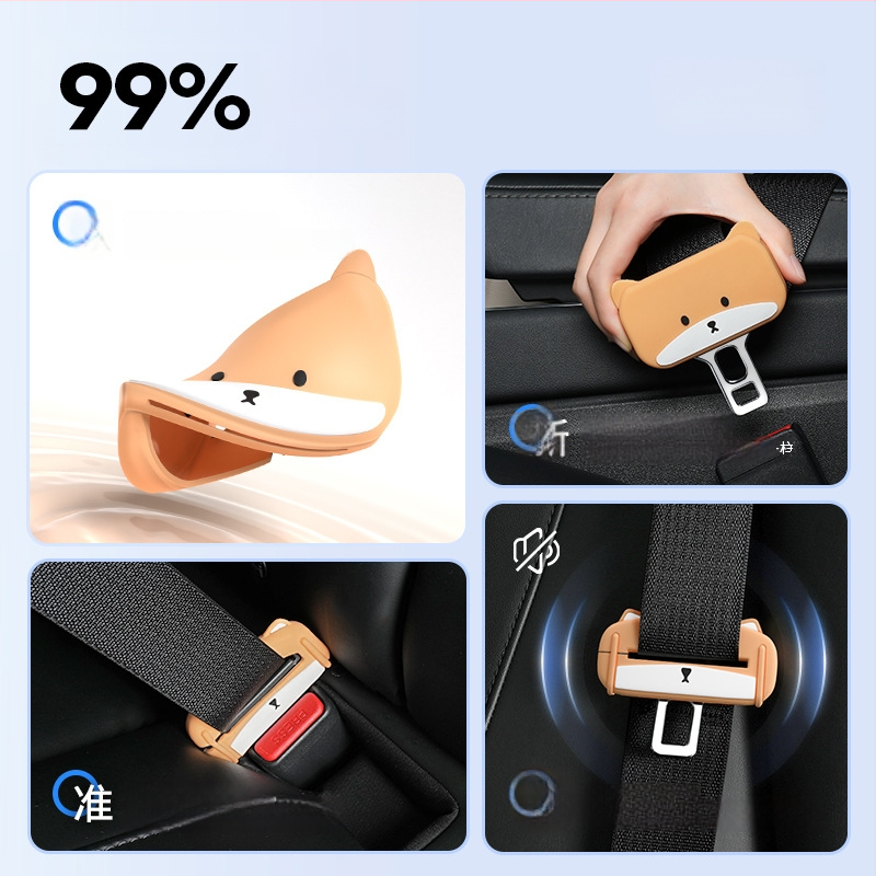 Biztonsági öv védő burkolat, szilikon, modell XJ-085, kompatibilis minden autómodelllel