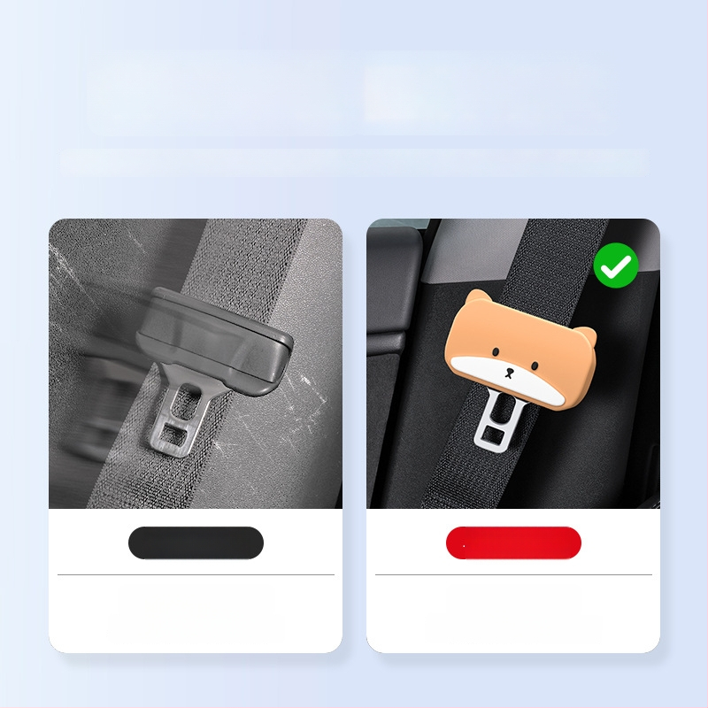 Biztonsági öv védő burkolat, szilikon, modell XJ-085, kompatibilis minden autómodelllel