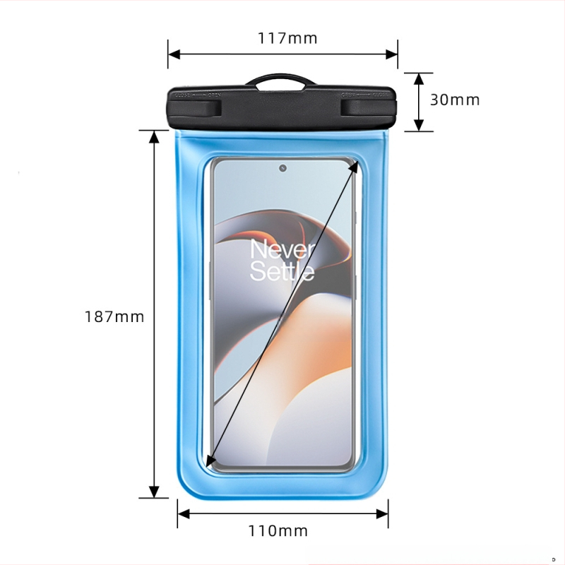 IPX8 vodootporna torbica za telefon s dodirnim zaslonom, za vanjsku upotrebu – plaža, plivanje, rafting, ronjenje