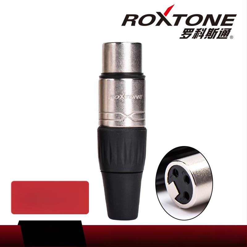 Conector XLR masculin pentru conexiune microfon la mixer — Brand Rocco Stone, conector audio/video, CE certificat
