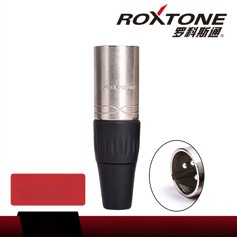 Conector XLR masculin pentru conexiune microfon la mixer — Brand Rocco Stone, conector audio/video, CE certificat