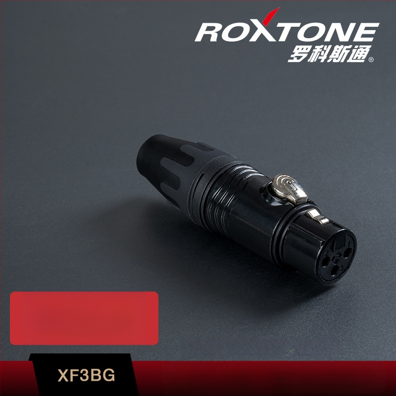 Conector XLR masculin pentru conexiune microfon la mixer — Brand Rocco Stone, conector audio/video, CE certificat
